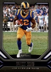 2019 Panini Playbook Base Set Brandin Cooks #100 card
