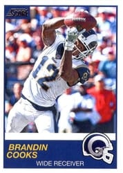2019 Score Base Set Brandin Cooks #299 card