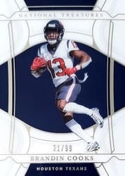 2021 Panini National Treasures Base Set Brandin Cooks #4 card