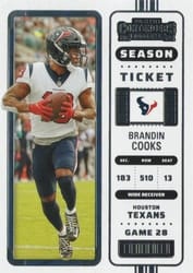 2022 Panini Contenders Base Set Brandin Cooks #38 card