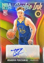 2023-24 Hoops Rookie Ink Brandin Podziemski #RI-POD card