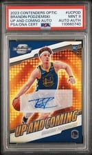 2023-24 Panini Contenders Optic Up and Coming Autographs Brandin Podziemski #UC-POD card