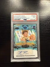 2023-24 Panini Court Kings Fresh Paint Autographs Brandin Podziemski #FP-BPG card