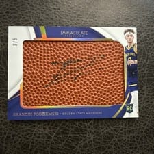 2023-24 Panini Immaculate Collection Jumbo Basketball Autographs Brandin Podziemski #2 card