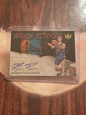 2023 Panini Court Kings Brush Strokes Brandin Podziemski #BR-POD card