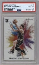 2023 Panini Spectra Color Blast Brandin Podziemski #13 card
