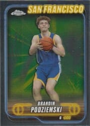 2024-25 Topps Chrome Base Set Brandin Podziemski #7 card