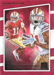 2020 Donruss Rookie Gridiron Kings Brandon Aiyuk #RGK-BA card
