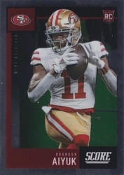2020 Panini Chronicles 2020 Score Update Rookies Signatures Brandon Aiyuk #454 card
