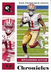 2020 Panini Chronicles Base Set Brandon Aiyuk #86 card