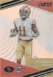 2020 Panini Chronicles Clear Vision Rookies Brandon Aiyuk #CV-16 card