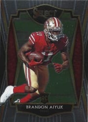 2020 Panini Select Base Set Brandon Aiyuk #166 card
