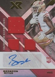 2020 Panini XR Base Set Brandon Aiyuk #217 card