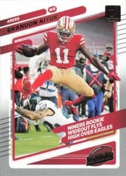 2021 Donruss Highlights Brandon Aiyuk #HI-11 card