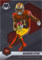 2021 Panini Mosaic Base Set Brandon Aiyuk #177 card