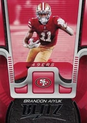 2021 Panini Playbook Blitz Brandon Aiyuk #BTZ-BAI card