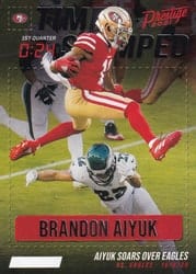 2021 Panini Prestige Time Stamped Brandon Aiyuk #TS-BA card