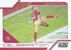 2021 Score Celebration Brandon Aiyuk #C14 card