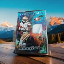 2022 Panini Origins Future Fabrics Brandon Aiyuk #FF-BAI card