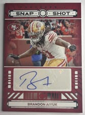 2024 Panini Photogenic Snapshots Autographs Brandon Aiyuk #SSA-BAI card