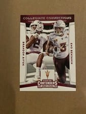 2020 Panini Contenders Draft Picks Collegiate Connections Brandon Aiyuk/Eno Benjamin #13 card