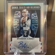 2024 Panini Totally Certified Signed, Sealed and Delivered Brandon Aubrey #SSD-BAY card
