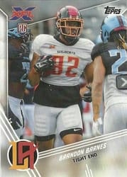 2020 Topps XFL Base Set Brandon Barnes #75 card