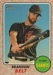 2017 Topps Heritage Base Set Brandon Belt #290 card