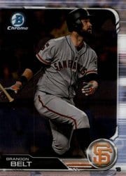 2019 Bowman Chrome Base Set Brandon Belt #17 card