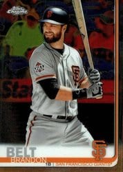 2019 Topps Chrome Base Set Brandon Belt #125 card