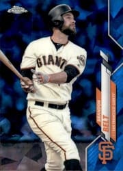 2020 Topps Chrome Sapphire Edition Base Set Brandon Belt #176 card