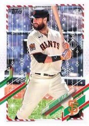 2021 Topps Holiday Base Set Brandon Belt #HW40 card