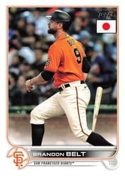 2022 Topps Japan Edition Base Set Brandon Belt #218 card
