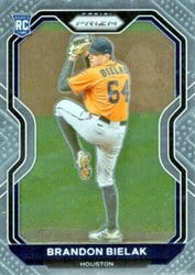2021 Panini Prizm Base Set Brandon Bielak #172 card