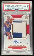 2021 Panini National Treasures Brandon Boston Jr. #144 card