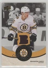 2023-24 Upper Deck Boston Bruins Centennial Centennial Cloth Relics Brandon Carlo #CCR-BC card