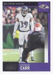 2020 Score Base Set Brandon Carr #52 card