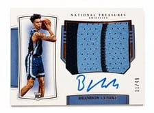 2019 Panini National Treasures Brandon Clarke #126 card