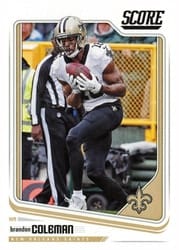 2018 Score Base Set Brandon Coleman #226 card
