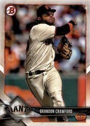 2018 Bowman Base Set Brandon Crawford #89 card