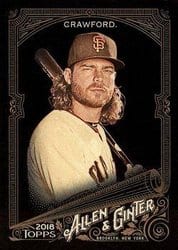 2018 Topps Allen & Ginter X Base Set Brandon Crawford #215 card