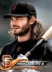 2018 Topps Base Set Brandon Crawford #585 card