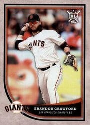 2018 Topps Big League Base Set Brandon Crawford #194 card