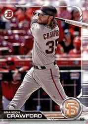 2019 Bowman Base Set Brandon Crawford #57 card