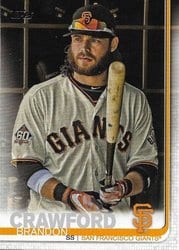 2019 Topps Base Set Brandon Crawford #53 card