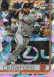 2019 Topps Chrome Sapphire Edition Base Set Brandon Crawford #53 card
