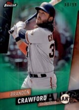 2019 Topps Finest Brandon Crawford Refractor #29 card