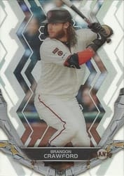 2019 Topps High Tek Base Set Brandon Crawford #107 card