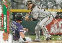 2020 Topps Holiday Base Set Brandon Crawford #HW29 card