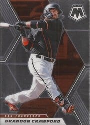 2021 Panini Mosaic Base Set Brandon Crawford #130 card